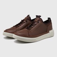 Sapatenis Casual Masculino Titanium em Couro - Chocolate