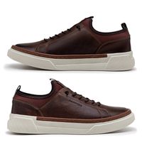 Sapatenis Casual Masculino Titanium em Couro - Chocolate