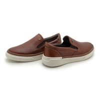 Slip On Iate Masculino Titanium em Couro - Brown