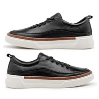 Sapatenis Casual Masculino Titanium em Couro - Preto