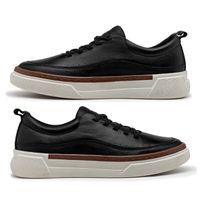 Sapatenis Casual Masculino Titanium em Couro - Preto