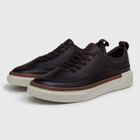 Sapatenis Casual Masculino Titanium em Couro - Café