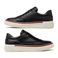 Sapatenis Casual Masculino Titanium em Couro - Preto