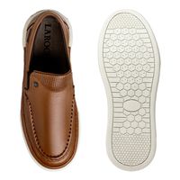 Slip On Iate Masculino Titanium em Couro - Conhaque E L