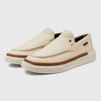 Slip On Iate Masculino Titanium em Couro - Marfim E L