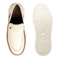 Slip On Iate Masculino Titanium em Couro - Marfim E L