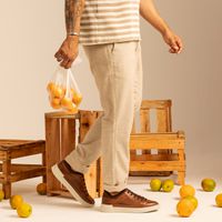 Sapatenis Casual Masculino Titanium em Couro - Chocolate