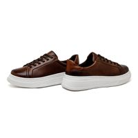 Sapatenis Casual Masculino Laroche Toquio em Couro - Chocolate