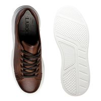 Sapatenis Casual Masculino Laroche Toquio em Couro - Chocolate
