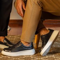 Sapatenis Casual Masculino Laroche Toquio em Couro - Preto