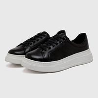 Sapatenis Casual Masculino Laroche Toquio em Couro - Preto