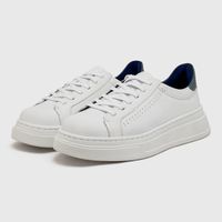 Sapatenis Casual Masculino Laroche Toquio em Couro - Branco