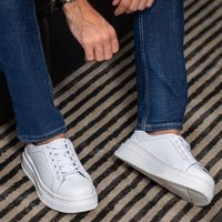 Sapatenis Casual Masculino Laroche Toquio em Couro - Branco