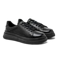 Sapatenis Casual Masculino Laroche Toquio em Couro - Preto