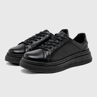 Sapatenis Casual Masculino Laroche Toquio em Couro - Preto