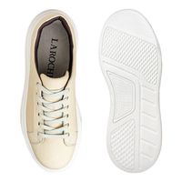 Sapatenis Casual Masculino Laroche Toquio em Couro - Marfim E L