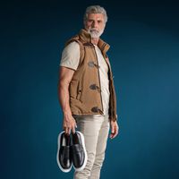 Slip On Loafer Laroche Toquio em Couro - Preto + Brinde Relógio