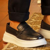 Slip On Loafer Masculino Laroche Toquio em Couro - Preto