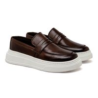 Slip On Loafer Masculino Laroche Toquio em Couro - Café