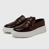 Slip On Loafer Masculino Laroche Toquio em Couro - Café