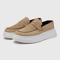 Slip On Loafer Masculino Laroche Toquio em Couro - Cromo Taupe E L