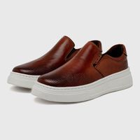 Slip On Masculino Laroche Toquio em Couro - Brown