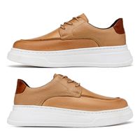 Sapatenis Casual Masculino Laroche Toquio em Couro - Areia