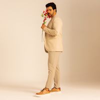 Sapatenis Casual Masculino Laroche Toquio em Couro - Areia