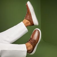 Sapatenis Casual Masculino Laroche Toquio em Couro - Chocolate