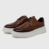 Sapatenis Casual Masculino Laroche Toquio em Couro - Chocolate
