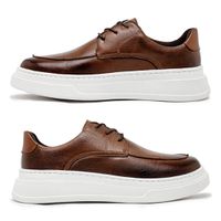 Sapatenis Casual Masculino Laroche Toquio em Couro - Chocolate