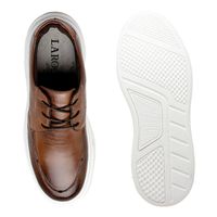 Sapatenis Casual Masculino Laroche Toquio em Couro - Chocolate