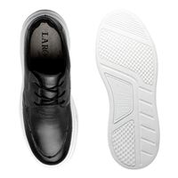 Sapatenis Casual Masculino Laroche Toquio em Couro - Preto