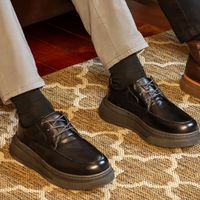 Sapatenis Casual Masculino Laroche Toquio em Couro - Preto