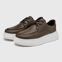 Sapatenis Casual Masculino Laroche Toquio em Couro - Oliva E L