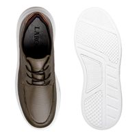 Sapatenis Casual Masculino Laroche Toquio em Couro - Oliva E L