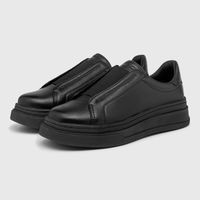 Sapatenis Casual Masculino Laroche Toquio em Couro - Preto