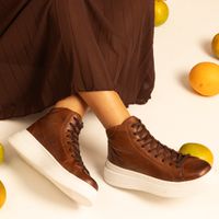 Sapatenis Casual Laroche Toquio em Couro - Chocolate