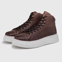 Sapatenis Casual Laroche Toquio em Couro - Chocolate