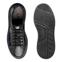 Tenis Casual Masculino Toquio Colors em Couro - Preto