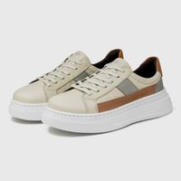 Tenis Casual Masculino Toquio Colors em Couro - Neve