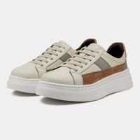 Tenis Casual Masculino Toquio Colors em Couro - Neve