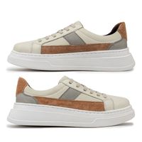 Tenis Casual Masculino Toquio Colors em Couro - Neve