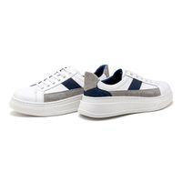 Tenis Casual Masculino Toquio Colors em Couro - Branco