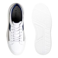 Tenis Casual Masculino Toquio Colors em Couro - Branco