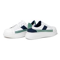 Tenis Casual Masculino Toquio Colors em Couro - Branco