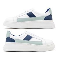 Tenis Casual Masculino Toquio Colors em Couro - Branco
