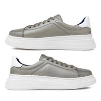 Sapatenis Casual Masculino Toquio em Couro - Silver