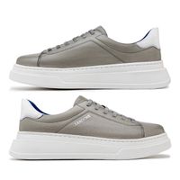 Sapatenis Casual Masculino Toquio em Couro - Silver