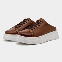 Mule Masculino Laroche Toquio em Couro - Chocolate